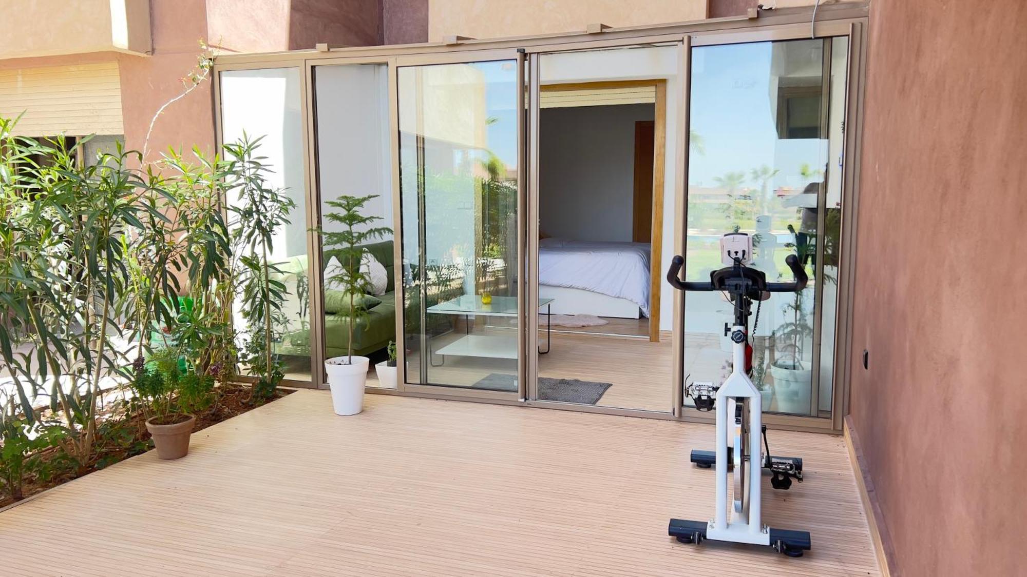 Appartement De Luxe Avec Jardin Vue Sur La Piscine Golf Securise 24H Sur 24 A 5 Minutes De L Aeroport Marrakesh Exterior photo